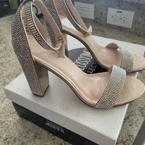 Wedding Shoes- Fabulous De Blossom Collection Sparkling Nude Britt. New